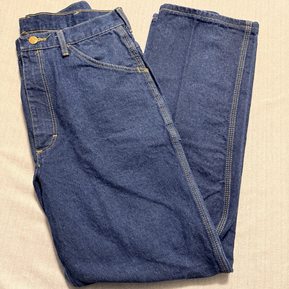 Big Ben Work Jeans Mens 30x30 Dark Wash Denim Carpenter Workwear Vintage Sty